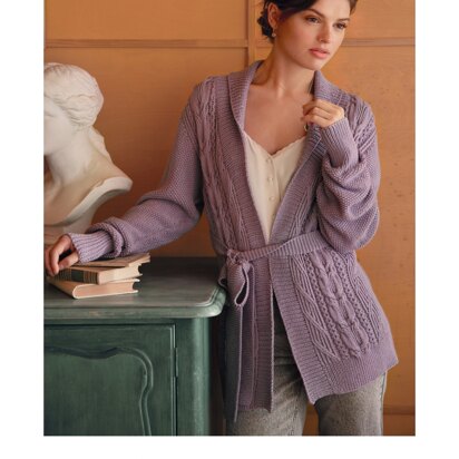 Andante Cable Cardigan in Novita WoollyWood - Downloadable PDF