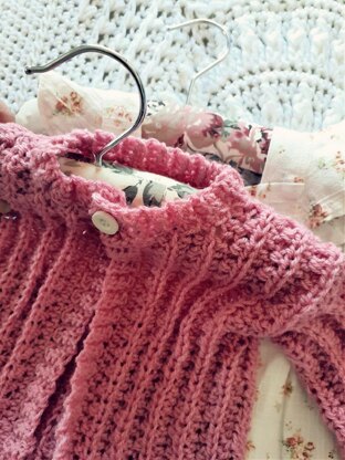 Lace Rib Baby Cardigan