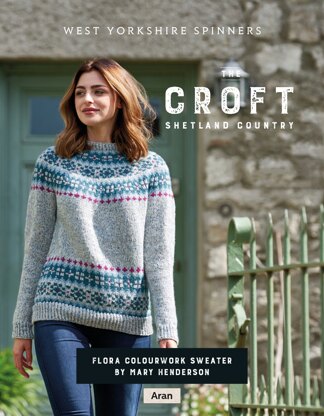 Flora Colourwork Sweater in West Yorkshire Spinners The Croft Shetland Country - DBP0085 - Downloadable PDF
