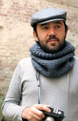 Cirrocumulus knit tube scarf