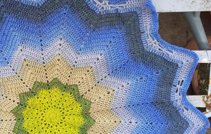 Earth Star Dragonfly 12 Point Star Baby Blanket