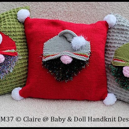 Gnorman the Gnome Christmas Cushion Covers (Approx 16-17 inches square)