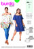 Burda Style Women's Sleeve Variation Top B6446 - Paper Pattern, Size 20-34