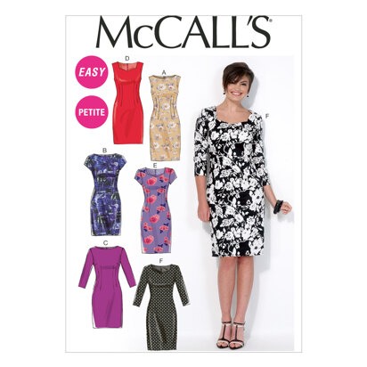 McCall's Misses'/Miss Petite Dresses M7085 - Sewing Pattern