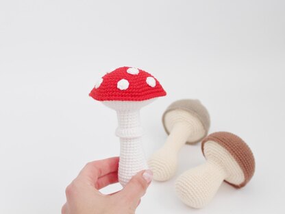 Crochet mushrooms amigurumi pattern Fall crochet pattern