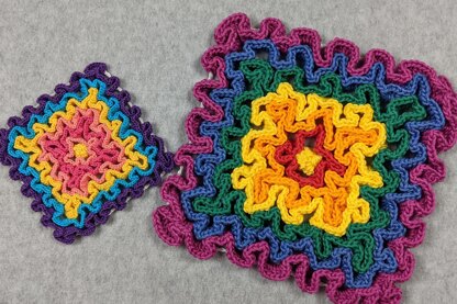 Learn to do Wiggly Crochet Hot Pad and Coaster