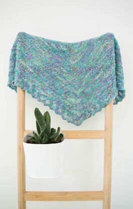 Cornflower shawl