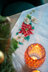 Vervaco Christmas Flowers Aida Tablecloth Cross Stitch Kit - 80cm x 80cm