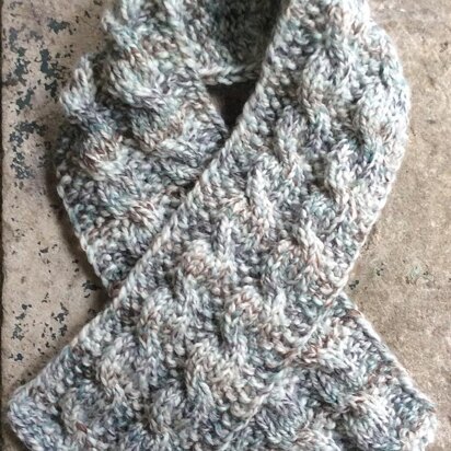 Seeds and Cables Scarf