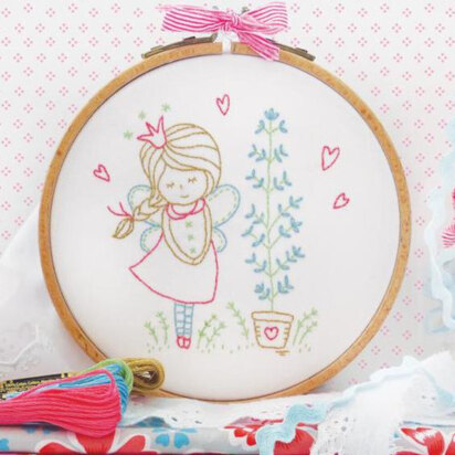 Tamar Shy Fairy Embroidery Kit - 6in