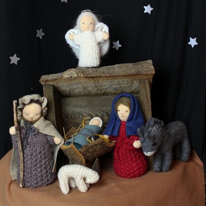 Nativity Characters with Doll Faces