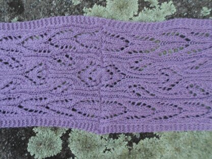 Marie's Amethyst Lace Scarf