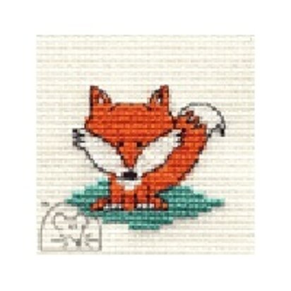 Mouseloft Stitchlets - Fox Cross Stitch Kit - 64mm