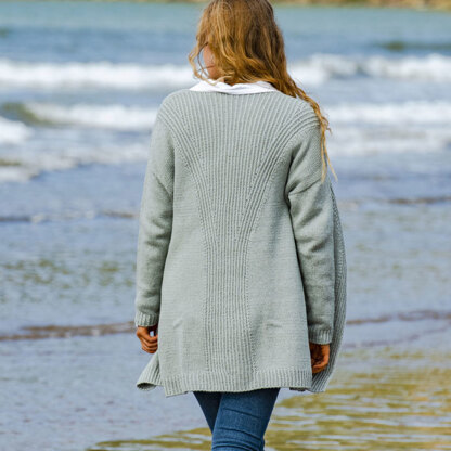 Heritage Coast Cardigan in The Fibre Co. Luma - Downloadable PDF