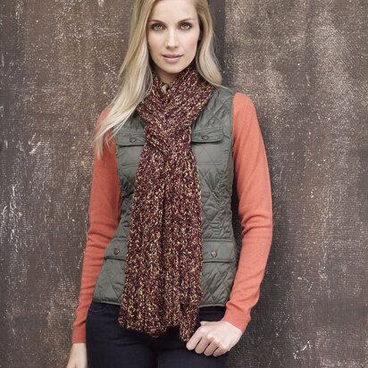 Braided Scarf in Lion Brand Homespun - L32261