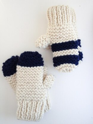 Garter Stitch Chunky Mittens