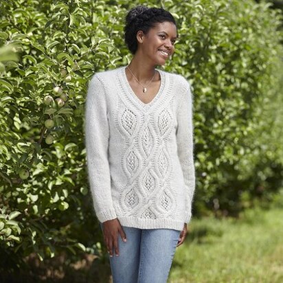 727 Lida Pullover - Sweater Knitting Pattern for Women in Valley Yarns Pocumtuck and Southampton