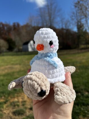Snowman Turtle Crochet Pattern
