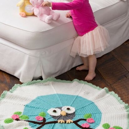 Whoo's My Cutie Blanket in Red Heart Super Saver Economy Solids - LW3975