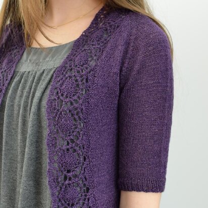 Medallion-edged shrug