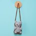 Swinging Gray Cat Car Hanging