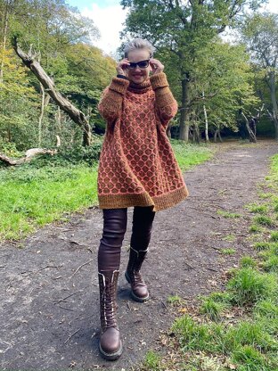 Oversized Honeycomb Tunic