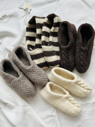 Double slippers set