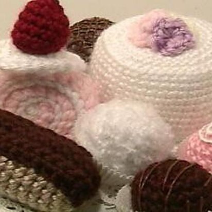 Sweets and Pastries Crochet Amigurumi Pattern Set