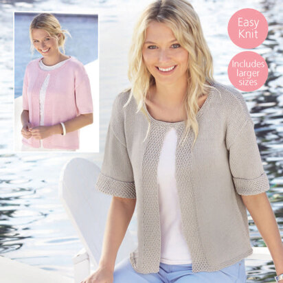 Woman's Split Front Tops in Sirdar Cotton DK - 8120 - Downloadable PDF