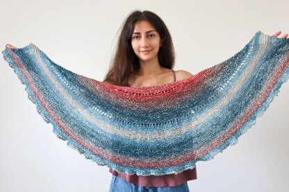 Garter Stitch Half Pi Shawl