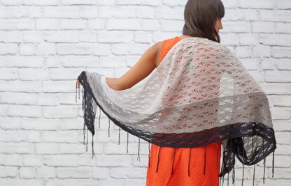 Little Waves Shawl in Red Heart It's A Wrap - LM55841 - Downloadable PDF