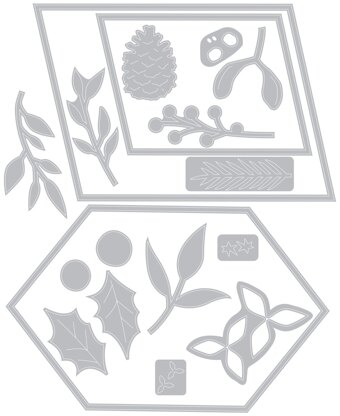 Sizzix Thinlits Dies By Olivia Rose 18/Pkg - Geometric Winter Frame