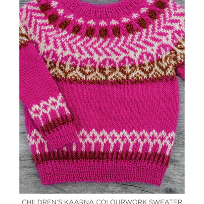 Children’s Kaarna Colourwork Sweater in Novita - 0070004 - Downloadable PDF