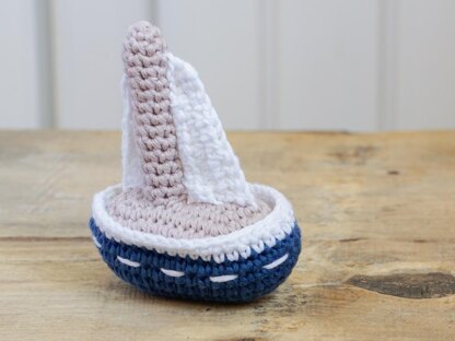 Sailing boat soft toy