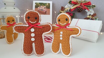 Crochet Gingerbread Man Decoration