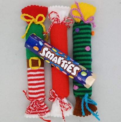 PDF Christmas Smarties Tube Sweet Tube DK Knitting Pattern Decoration Gift knit EASY Christmas Eve Box Smarties Jelly Tots Fruit Pastilles