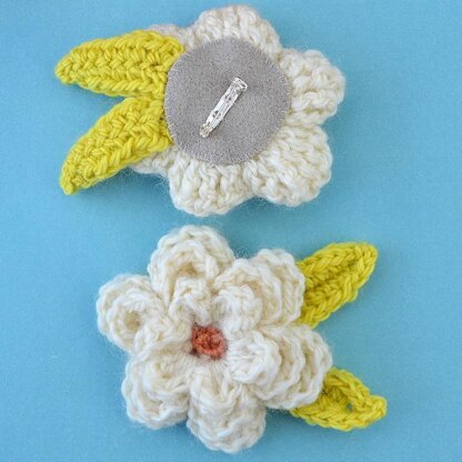 Crochet Flower Corsage