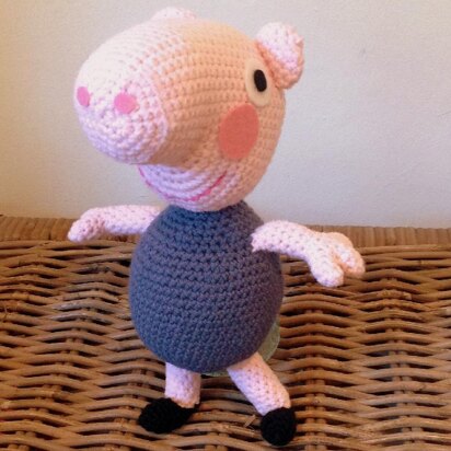 George from Peppa Pig plush amigurumi 