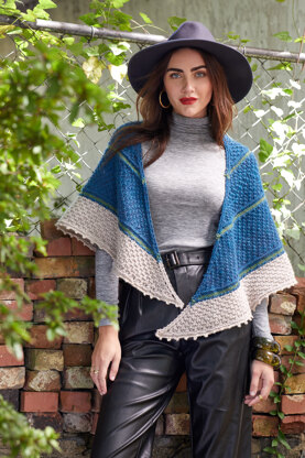 Women's Shawl Pointille in Universal Yarn Deluxe Worsted Superwash - Downloadable PDF