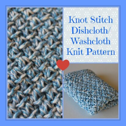 Knot Stitch Dishcloth - knitting pattern