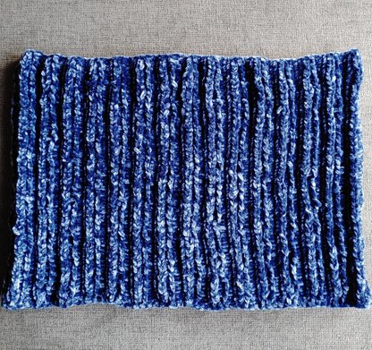 Easiest Rib Knit Cowl