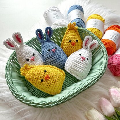 Cute Easter Bunny and Chick