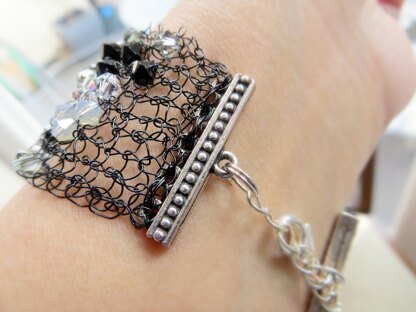 Crystal & Wire Bracelet