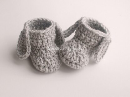 Bunny Baby Hat and Booties