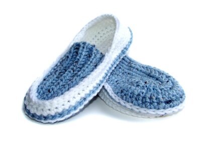 Knit Crochet Slippers Moccasin