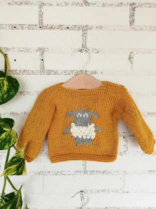 Sheep baby sweater