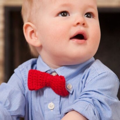 Bowtie for Little Man in Red Heart Anne Geddes Baby - LW4102