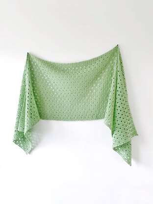 Dewdrop Sideways Shawl