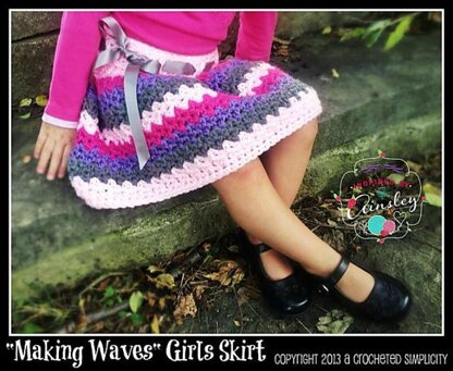 "Making Waves" Girls Skirt