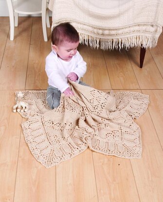 Baby Counterpane Christening Blanket